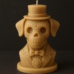 Molde para vela "Perro Catrín"