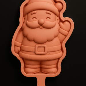 Molde para paletas de hielo o chocolate "Santa Claus". Temporada navideña
