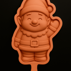 Molde para paletas de hielo o chocolate “Duende Tierno”. Temporada navideña