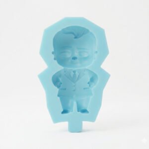 Molde Silicón Jefe En Pañales- Popcake, Paletas Y Postres Celeste