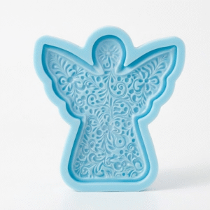 Molde Silicón Ángel Celestial Floral 15cm - Para Velas, Yeso Y Resina