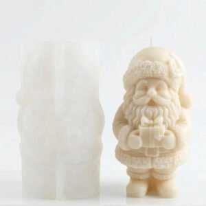 Molde de silicón Santa Claus con regalo 3D | DiseñoMolde
