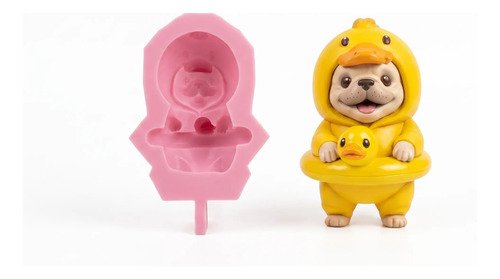 Molde de silicón Perrito Pibble Patito | DiseñoMolde